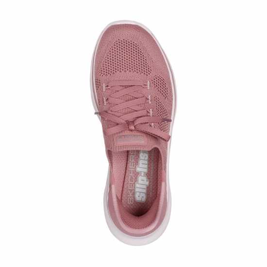 Skechers Knit Laced Slip-Ins Runners Womens Мави Skechers Knit Laced Slip-Ins Runners Womens Мави