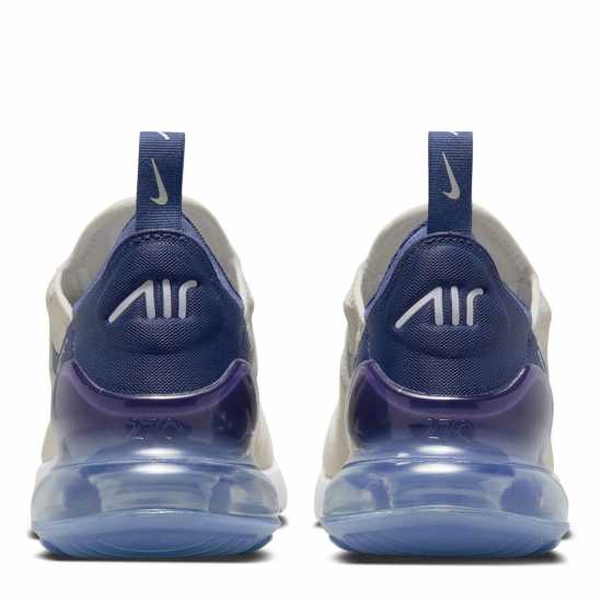 Nike Дамски Маратонки Air Max 270 Ladies Trainers Bone/Blue Дамски маратонки