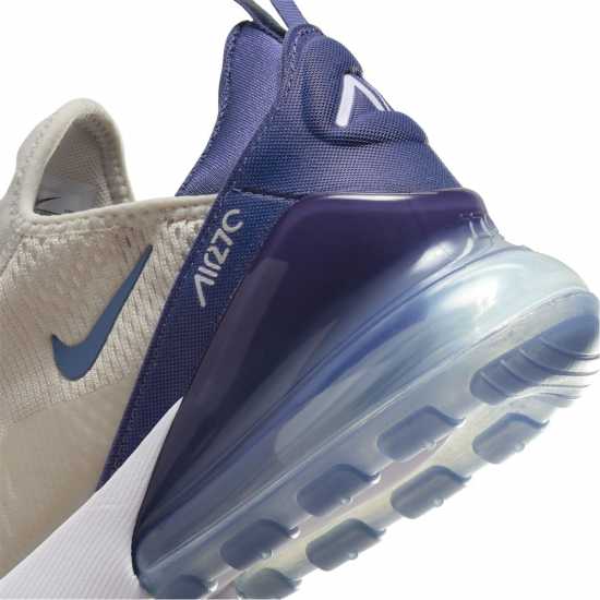 Nike Дамски Маратонки Air Max 270 Ladies Trainers Bone/Blue Дамски маратонки