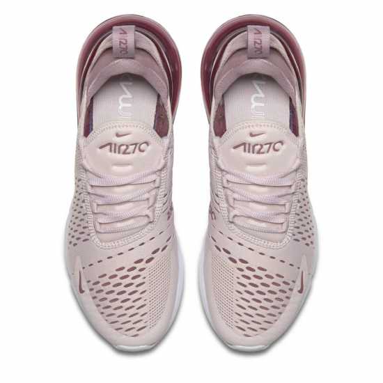 Nike Дамски Маратонки Air Max 270 Ladies Trainers Частица Розово 