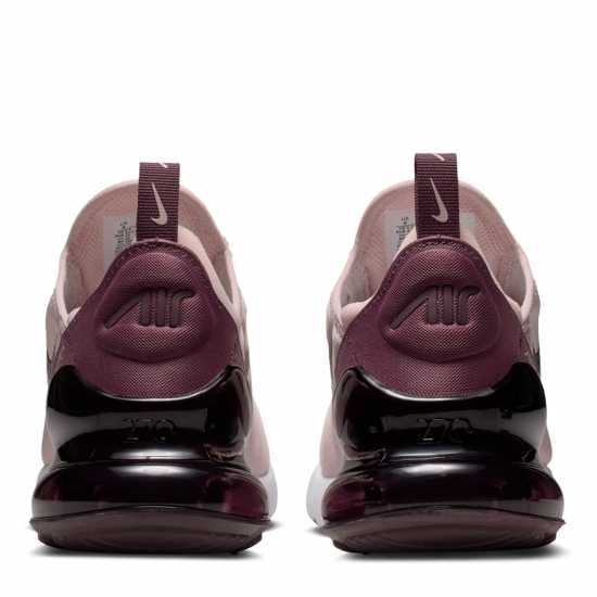 Nike Дамски Маратонки Air Max 270 Ladies Trainers Бордово Смъстяване 