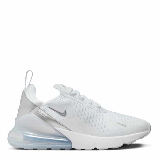 Nike Дамски Маратонки Air Max 270 Ladies Trainers Бяло/Мауве 