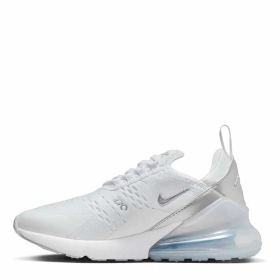 Nike Дамски Маратонки Air Max 270 Ladies Trainers Бяло/Мауве 