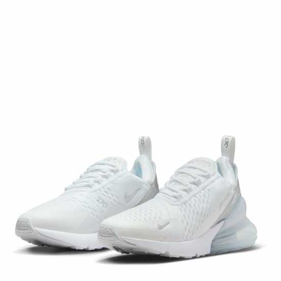 Nike Дамски Маратонки Air Max 270 Ladies Trainers Бяло/Мауве 