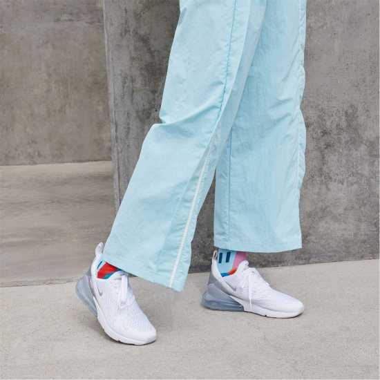 Nike Дамски Маратонки Air Max 270 Ladies Trainers Бяло/Мауве 