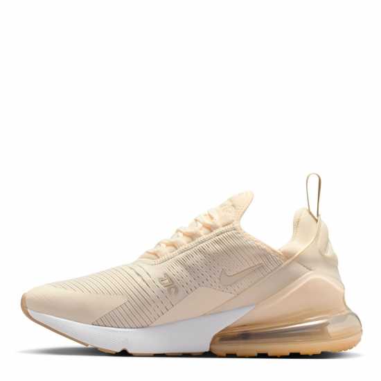 Nike Дамски Маратонки Air Max 270 Ladies Trainers Sand/Gold 