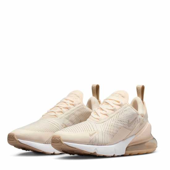 Nike Дамски Маратонки Air Max 270 Ladies Trainers Sand/Gold 