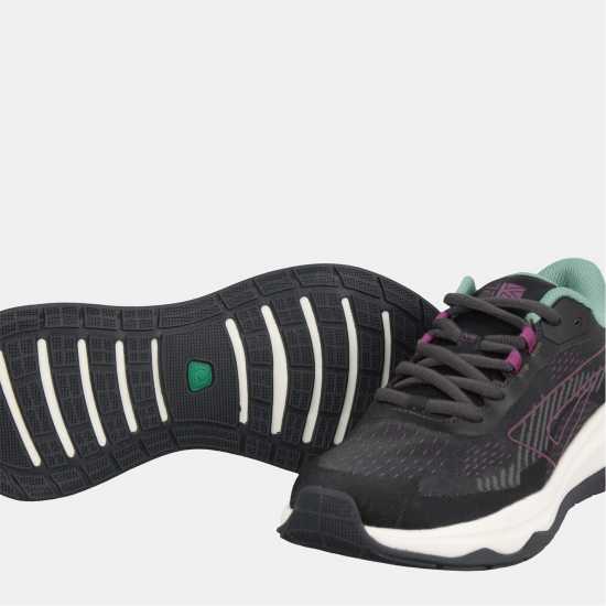 Karrimor Tempo Running Trainers Ladies Black/Teal 