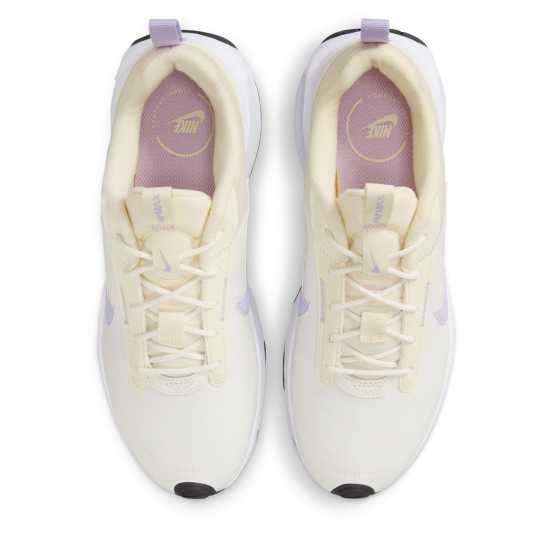 Nike Air Max Intrlk Lite Shoes Ladies Оф бяло/лилаво Дамски високи кецове