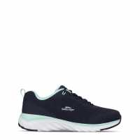 Slazenger Jenson Trainer Womens Navy/White/Teal Дамски високи кецове