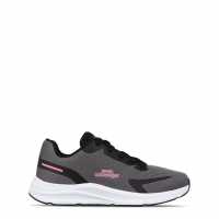 Slazenger Assent Trainer Womens Сиво/Розово Дамски високи кецове