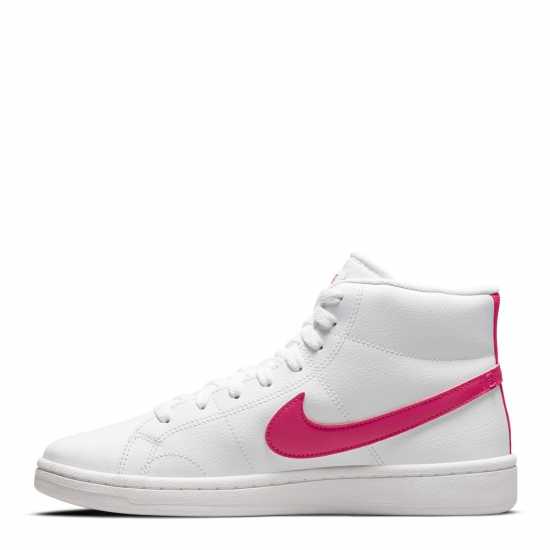 Nike Средни Спортни Обувки Court Royale 2 Mid Top Trainers White/Pink Дамски високи кецове