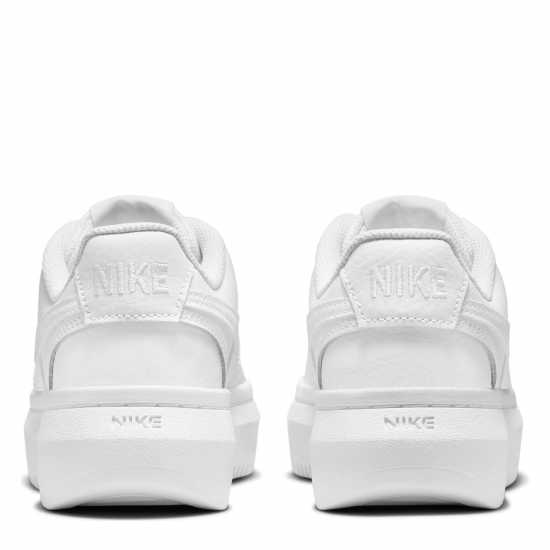 Nike Мъжки Маратонки Court Vision Alta Leather Womens Trainers Triple White Дамски маратонки
