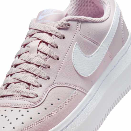 Nike Мъжки Маратонки Court Vision Alta Leather Womens Trainers Pink/White Дамски маратонки