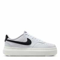 Nike Мъжки Маратонки Court Vision Alta Leather Womens Trainers Бяло/Черно-Парус Дамски маратонки