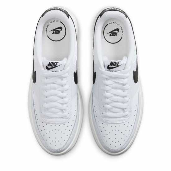 Дамски маратонки Nike Мъжки Маратонки Court Vision Alta Leather Womens Trainers Бяло/Черно-Парус Nike Мъжки Маратонки Court Vision Alta Leather Womens Trainers Бяло/Черно-Парус Дамски маратонки