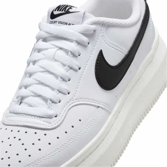 Дамски маратонки Nike Мъжки Маратонки Court Vision Alta Leather Womens Trainers Бяло/Черно-Парус Nike Мъжки Маратонки Court Vision Alta Leather Womens Trainers Бяло/Черно-Парус Дамски маратонки