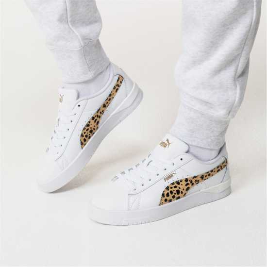 Puma Мъжки Маратонки Jada Womens Trainers Бяло/Леопард 