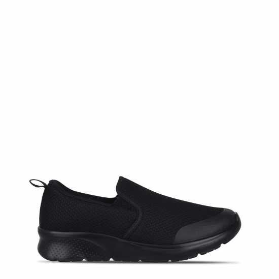 Slazenger Zeal Slip On Shoe Womens Черно/Черно Дамски високи кецове