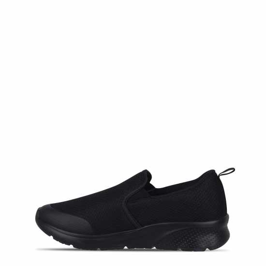 Slazenger Мъжки Обувки Без Връзки Zeal Womens Slip On Shoes Black/Black Дамски маратонки