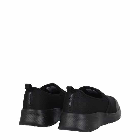 Slazenger Zeal Slip On Shoe Womens Черно/Черно Дамски високи кецове