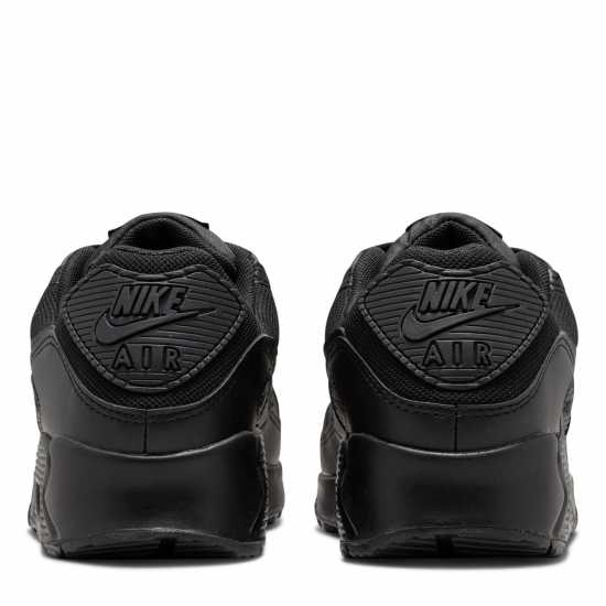 Nike Мъжки Маратонки Air Max 90 Womens Trainers Трикратно черно Дамски маратонки
