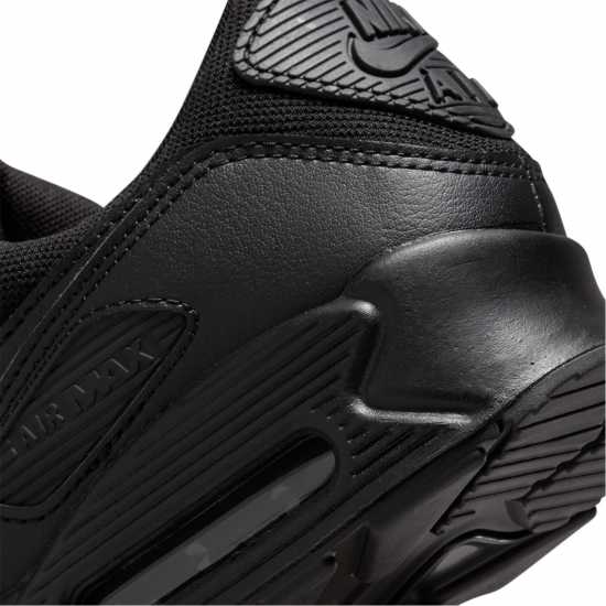 Nike Мъжки Маратонки Air Max 90 Womens Trainers Трикратно черно 