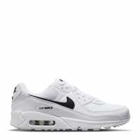 Nike Мъжки Маратонки Air Max 90 Womens Trainers Бяло/Черно Дамски маратонки