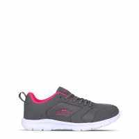 Slazenger Force Mesh Trainers Womens Угър/Розово Дамски високи кецове