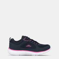 Slazenger Force Mesh Trainers Womens Navy/Fuschia 