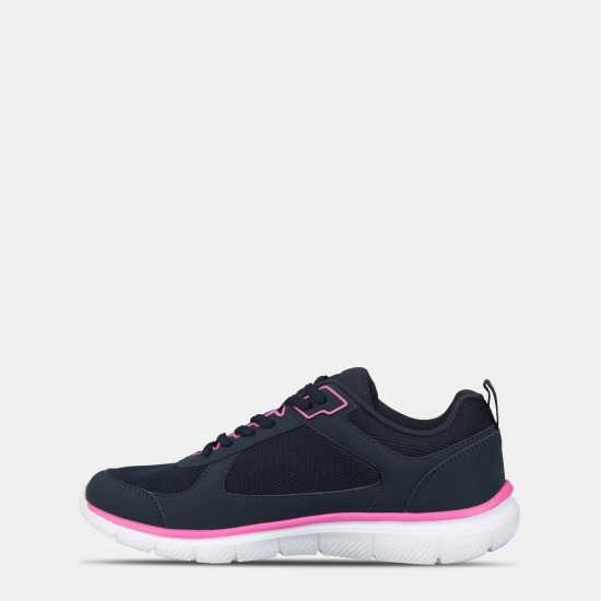 Slazenger Force Mesh Trainers Womens Navy/Fuschia 