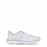Slazenger Force Mesh Trainers Womens Бяло/Сиво Дамски високи кецове