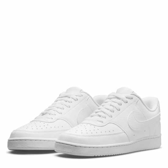Nike Court Vision Low Next Nature Trainers Бяло/Бяло Дамски високи кецове
