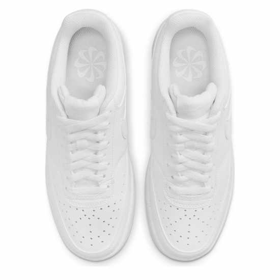 Nike Court Vision Low Next Nature Trainers White/White Дамски маратонки