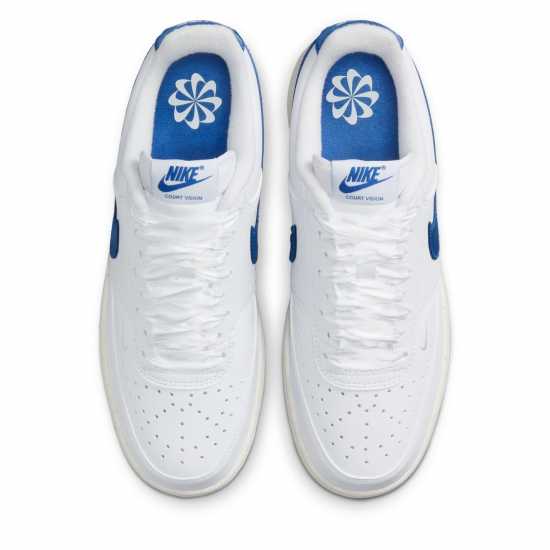Nike Court Vision Low Next Nature Trainers Бяло/Игрално синьо Найк Обувки