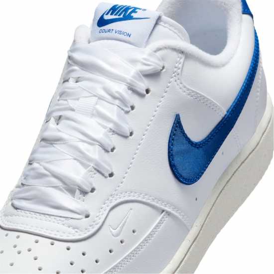 Nike Court Vision Low Next Nature Trainers Бяло/Игрално синьо Найк Обувки