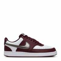 Nike Court Vision Low Next Nature Trainers Burg/Wht/Met 