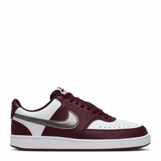 Nike Court Vision Low Next Nature Trainers Burg/Wht/Met Nike Court Vision Low Next Nature Trainers Burg/Wht/Met