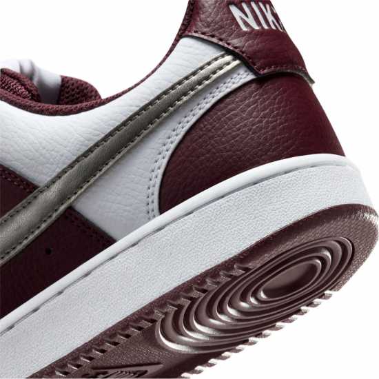 Nike Court Vision Low Next Nature Trainers Burg/Wht/Met Nike Court Vision Low Next Nature Trainers Burg/Wht/Met