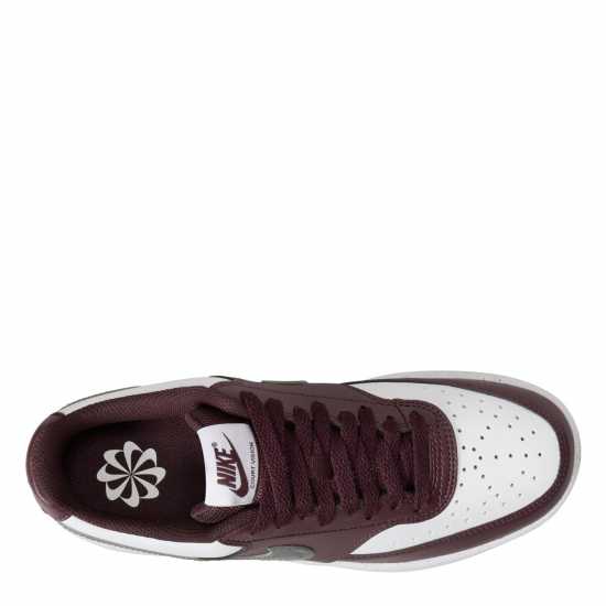 Nike Court Vision Low Next Nature Trainers Burg/Wht/Met Nike Court Vision Low Next Nature Trainers Burg/Wht/Met