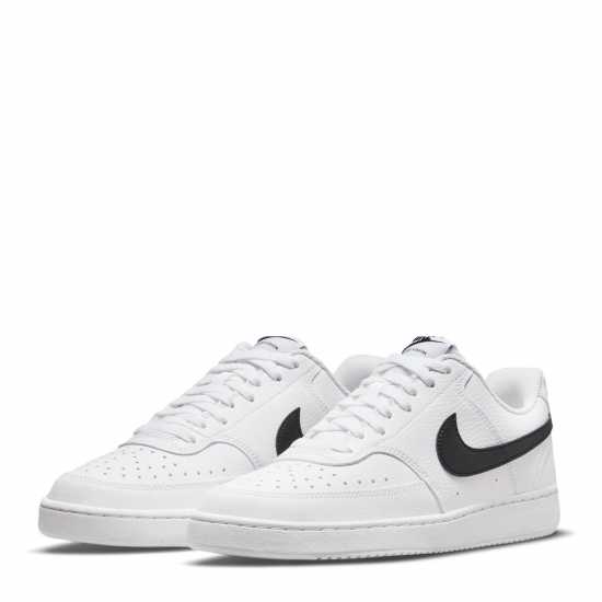 Nike Court Vision Low Next Nature Trainers Бяло/Черно Дамски високи кецове