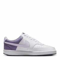 Nike Court Vision Low Next Nature Trainers White/Purple Дамски маратонки