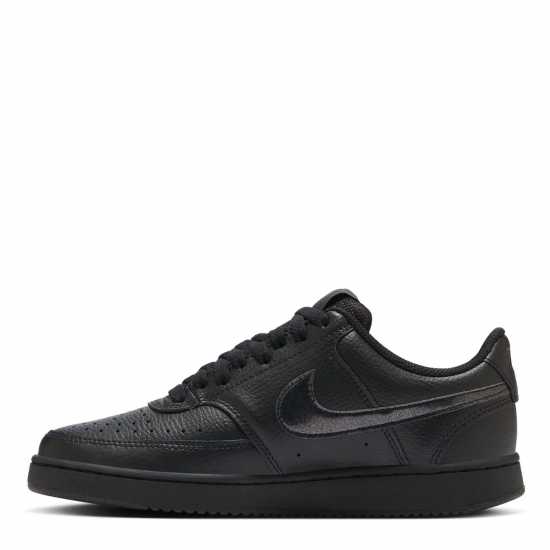 Nike Court Vision Low Next Nature Trainers Triple Black Nike Court Vision Low Next Nature Trainers Triple Black