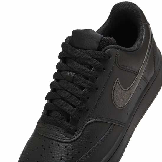 Nike Court Vision Low Next Nature Trainers Triple Black Nike Court Vision Low Next Nature Trainers Triple Black