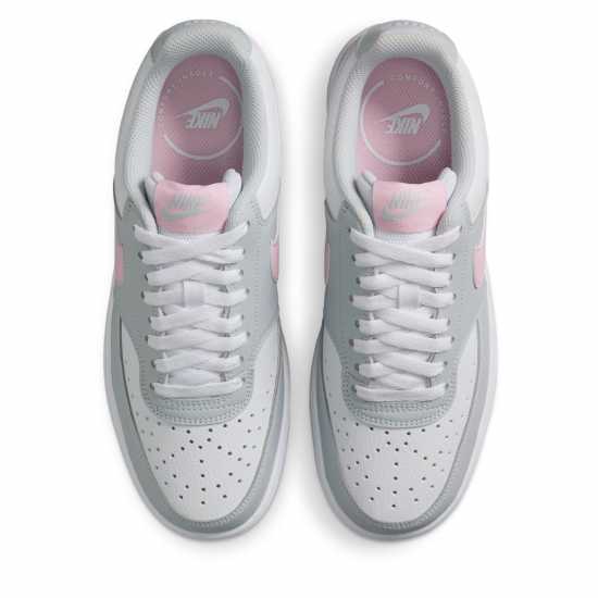 Nike Court Vision Low Next Nature Trainers Бяло/Сиво/Розово Найк Обувки