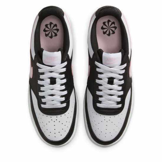 Nike Court Vision Low Next Nature Trainers Бяло/Черно/Розово Найк Обувки