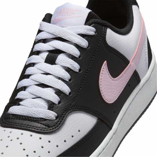 Nike Court Vision Low Next Nature Trainers Бяло/Черно/Розово Найк Обувки