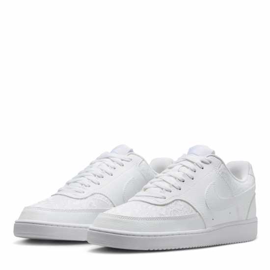 Nike Court Vision Low Next Nature Trainers Бяло/Текст Лео Найк Обувки