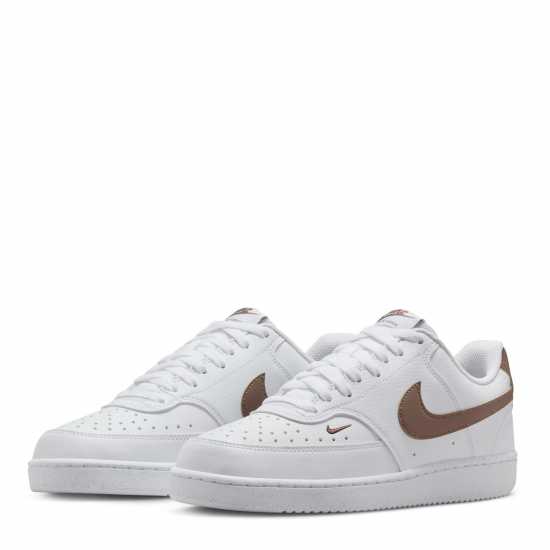 Nike Court Vision Low Next Nature Trainers Бяло/Кафяво Найк Обувки