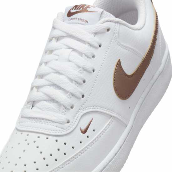 Nike Court Vision Low Next Nature Trainers Бяло/Кафяво Найк Обувки